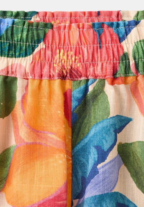 MANGO - SHORTS TROPISET - BRIGHT ORANGE