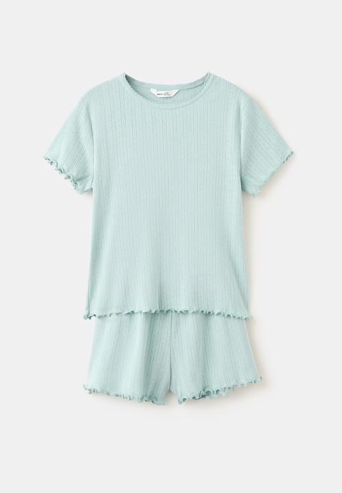 MANGO - Pyjama PAULA - Turquoise / Aqua
