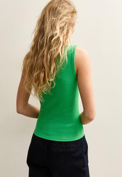 New Look - Vde ss26 rib tank - green