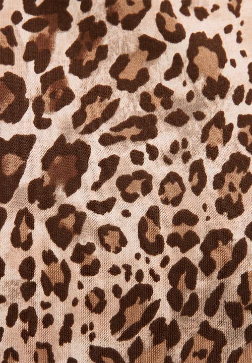 New Look - Vde leo frill sleeve - brown