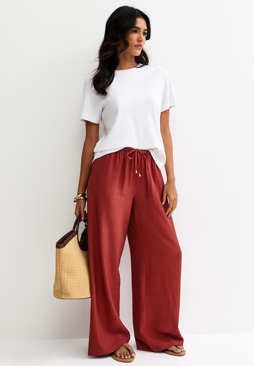 New Look - Faith fantasy toggle wl trouser - rust