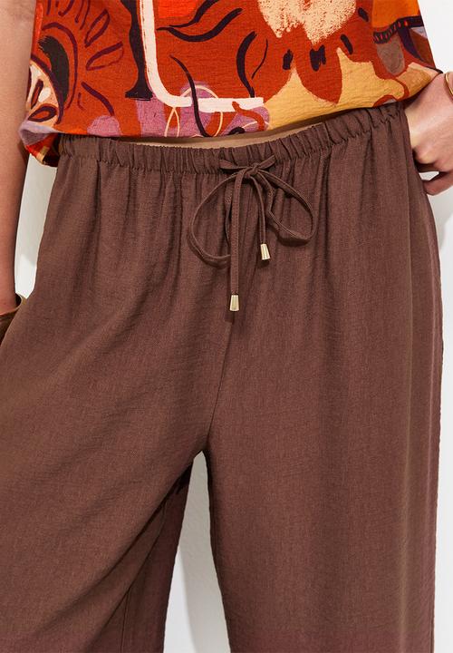 New Look - Faith fantasy toggle wl trouser - brown