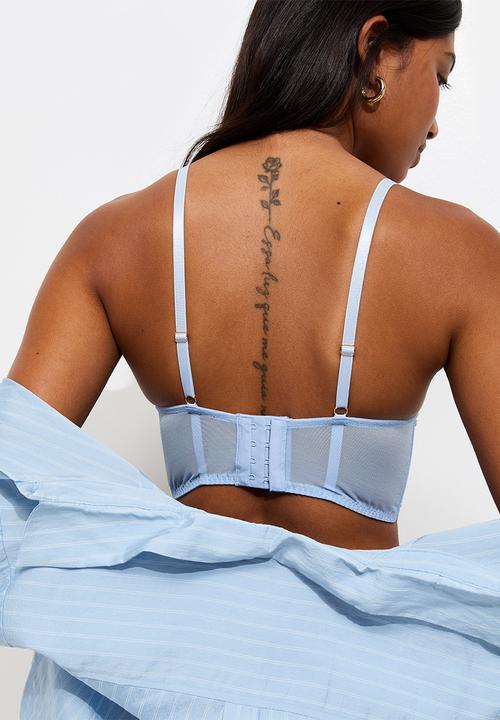 New Look - Two tone lace ll tsh  - 45 light blue