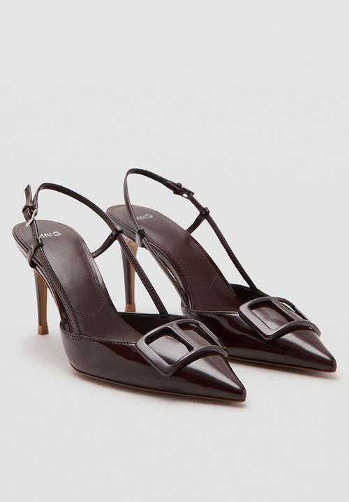 MANGO - Sonte closed toe slingback - dark brown