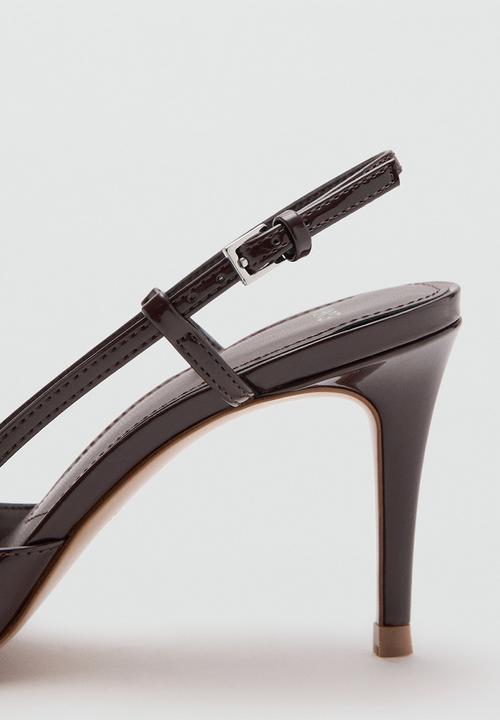MANGO - Sonte closed toe slingback - dark brown