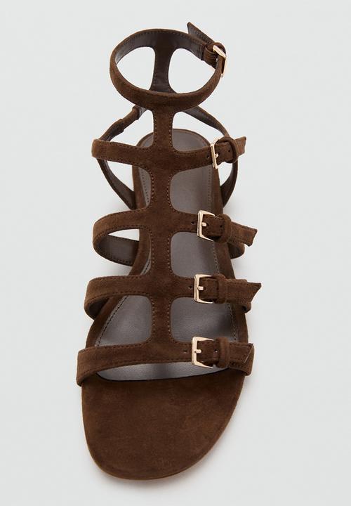 MANGO - Romi gladiator - dark brown