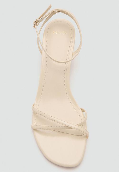 MANGO - Sari open toe ankle strap - light/pastel yellow