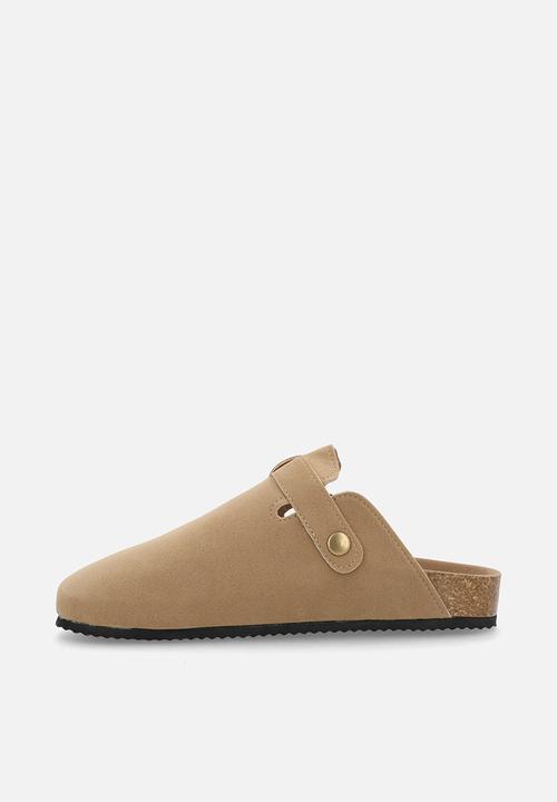 Pop Candy - Mules with buckle - beige