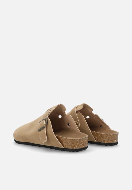 Pop Candy - Mules with buckle - beige