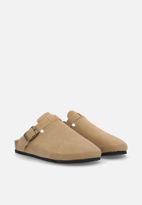 Pop Candy - Mules with buckle - beige