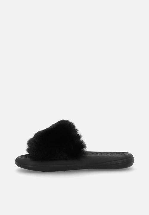 Pop Candy - Fluffy slides - black