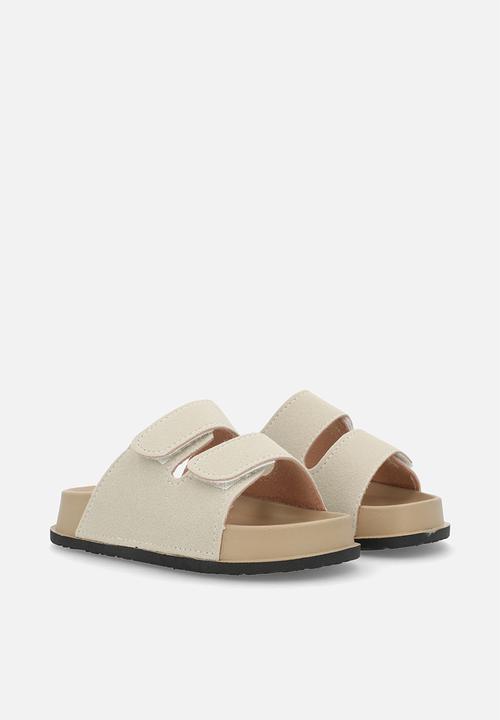 Pop Candy - Sliders with adjustable fastener strap - beige