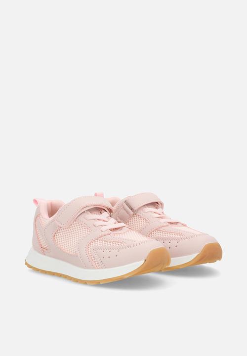 Pop Candy - Lace-up sneakers with strap - light pink