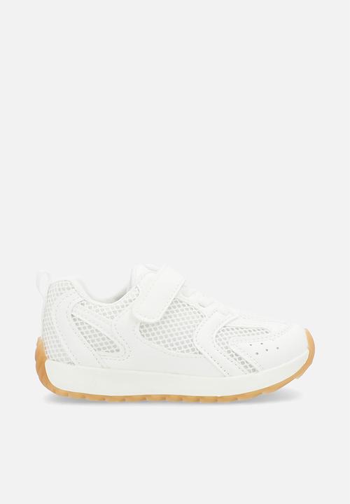 Pop Candy - Lace-up sneakers with strap - white