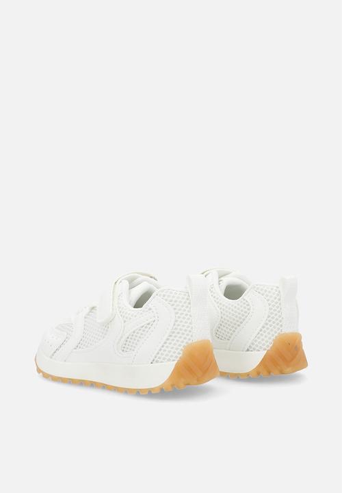Pop Candy - Lace-up sneakers with strap - white