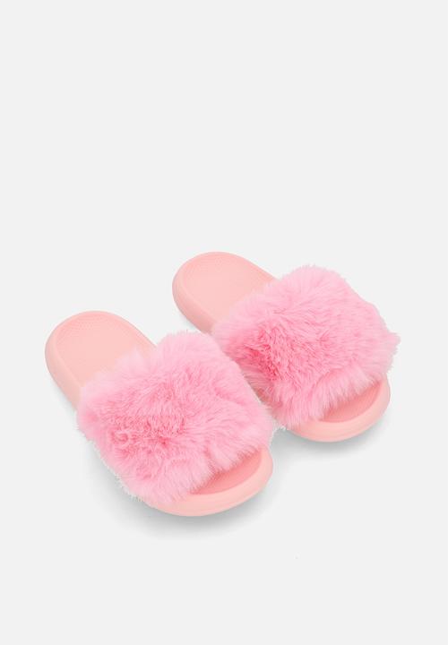 Pop Candy - Fluffy slides - pink