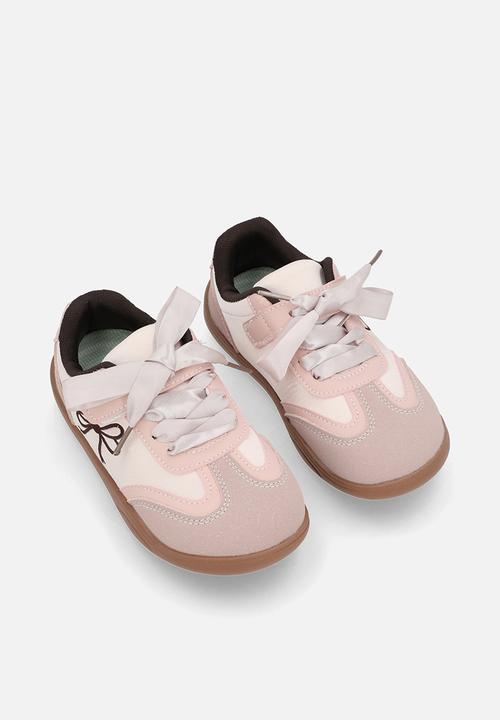 Pop Candy - Silk lace sneakers - dusty pink