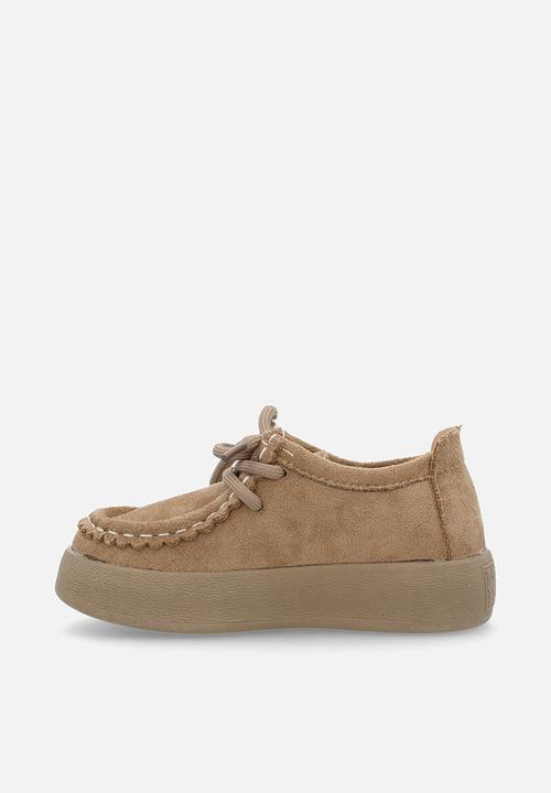 Pop Candy - Mocassin-style platform shoes - brown