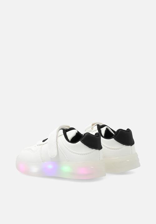 Pop Candy - LED sneakers - white/black