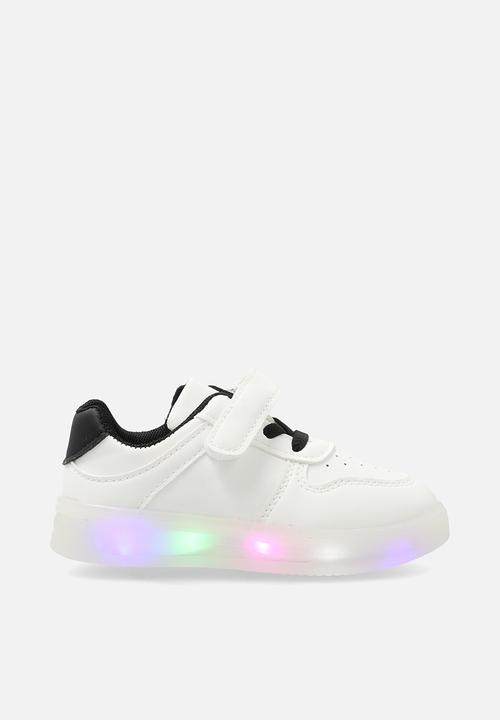 Pop Candy - LED sneakers - white/black