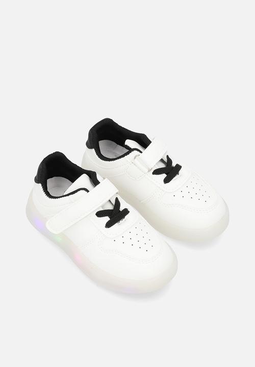 Pop Candy - LED sneakers - white/black
