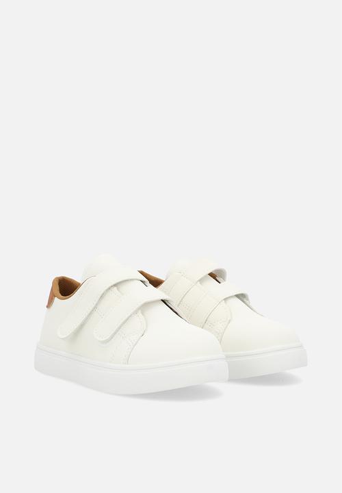 Pop Candy - Double strap sneakers - white/brown