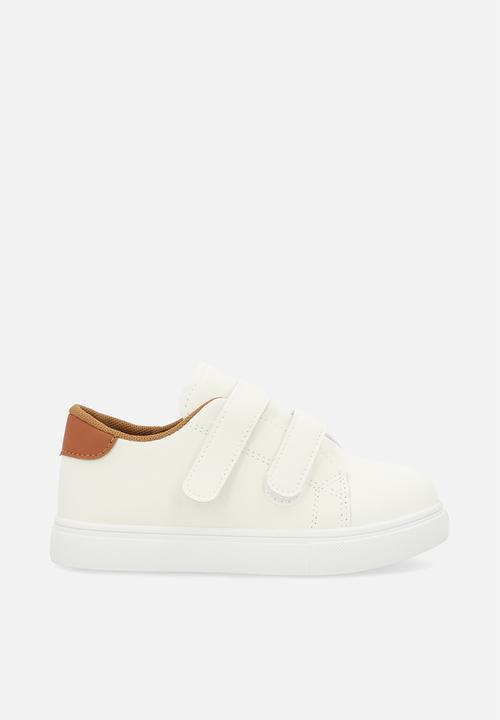 Pop Candy - Double strap sneakers - white/brown