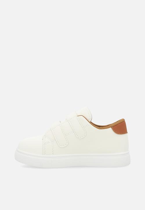 Pop Candy - Double strap sneakers - white/brown