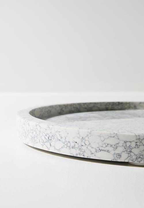 Sixth Floor - Spec Marble Serving Tray - Neutral & Black