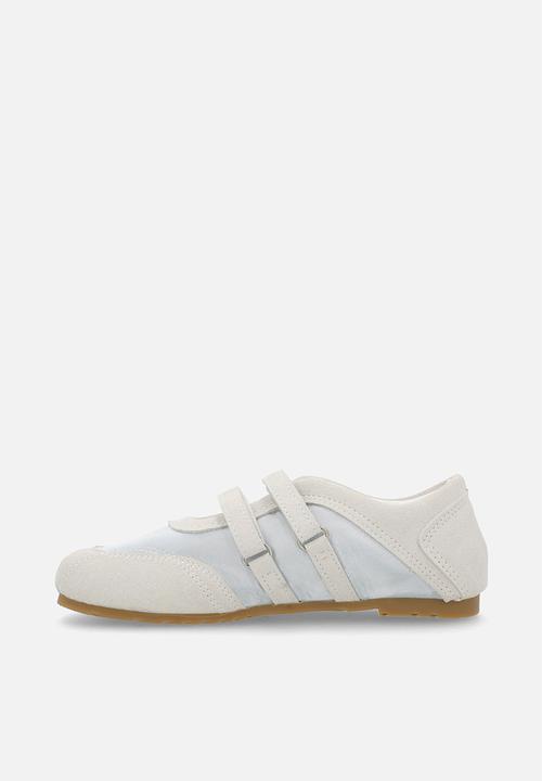 Pop Candy - Sporty ballet shoes - ivory/duck egg blue