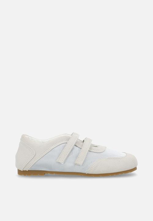 Pop Candy - Sporty ballet shoes - ivory/duck egg blue