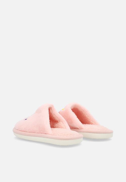 Pop Candy - Embroidered pony slippers - pink