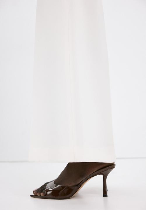 MANGO - Pepybom open toe mule - dark brown