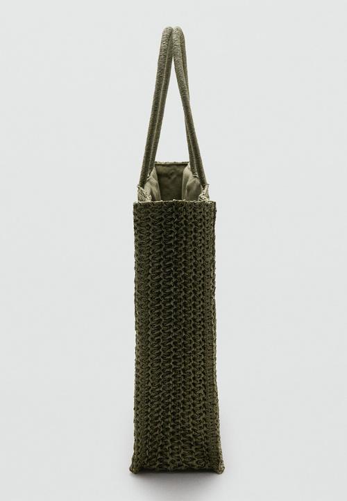 MANGO - Harper Tote Bag- Khaki