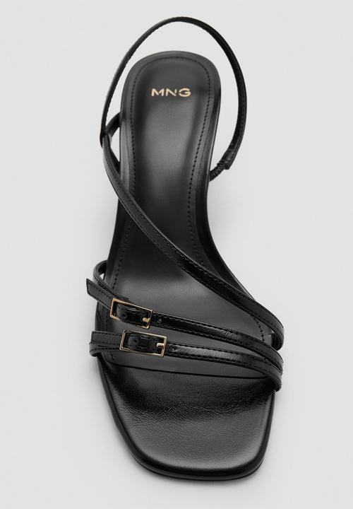 MANGO - Samba open toe slingback - black