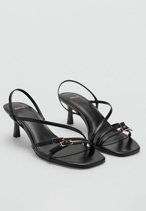 MANGO - Samba open toe slingback - black