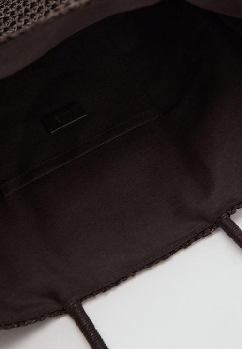 MANGO - Harper Tote Bag - Dark Brown
