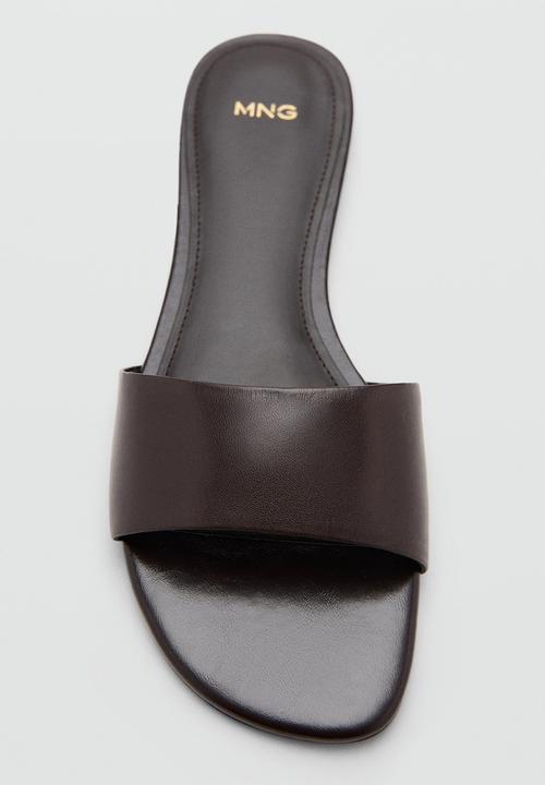 MANGO - Amelia slide - dark brown
