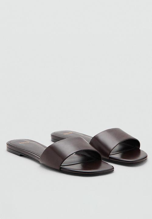 MANGO - Amelia slide - dark brown