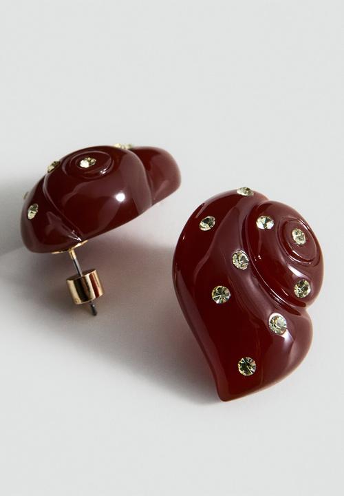 MANGO - Thea Earrings - Brown