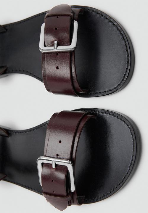 MANGO - Vivin ankle strap - dark brown
