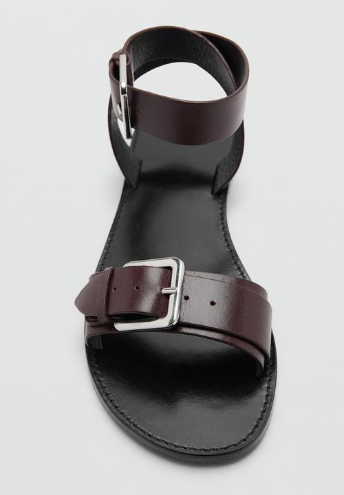 MANGO - Vivin ankle strap - dark brown