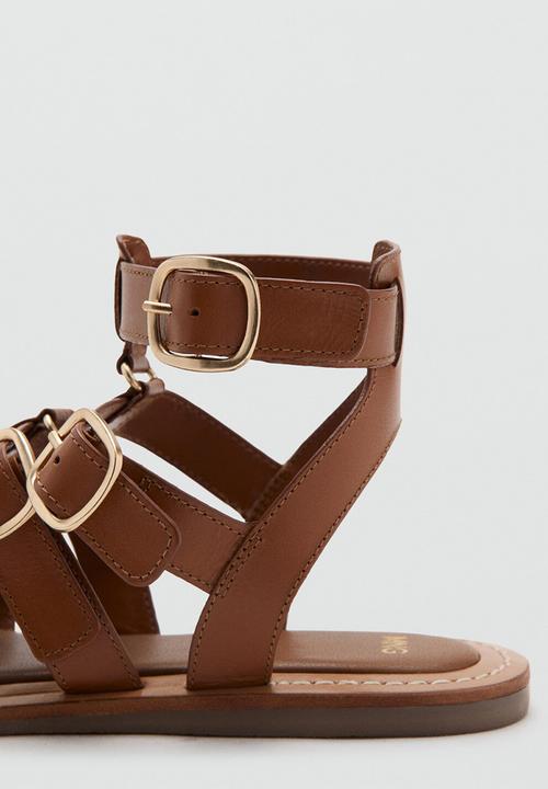 MANGO - Collet gladiator - medium brown