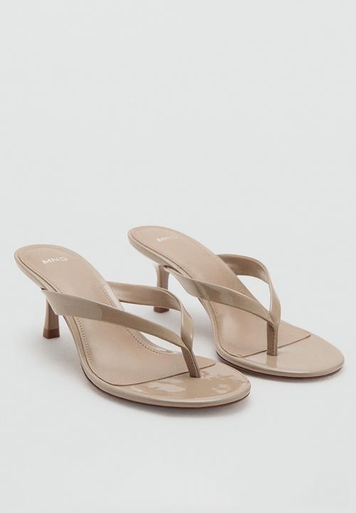 MANGO - Tiger open toe mule - light/pastel brown