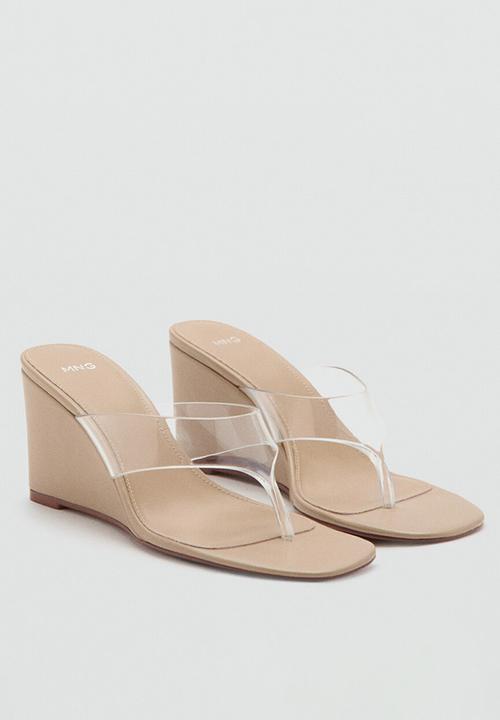 MANGO - Liria open toe mule - neutral