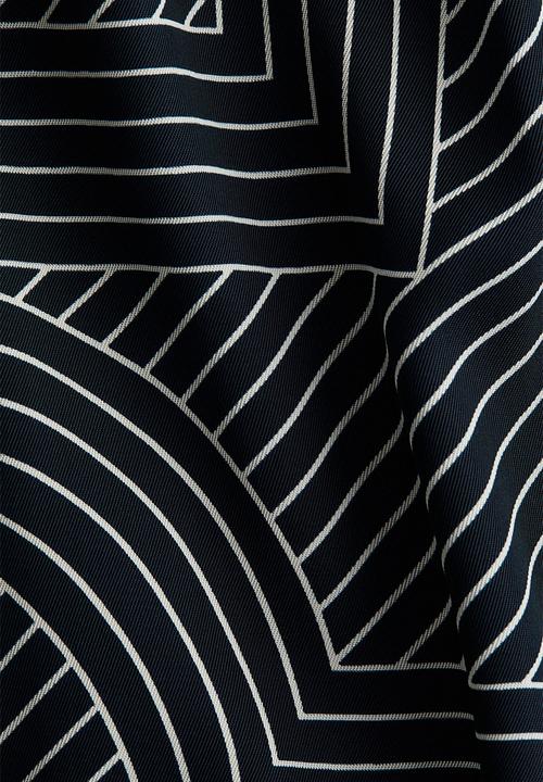 H&M - Shirt - navy blue/patterned