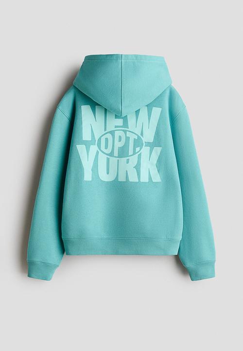 H&M - Hoodie - green/new york