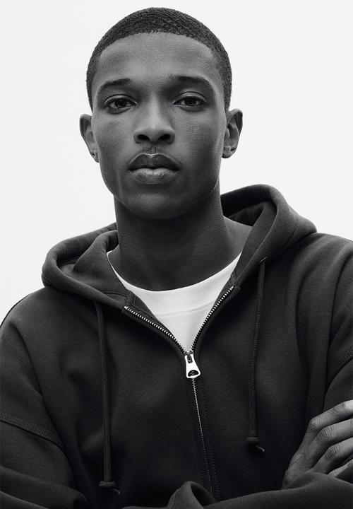 H&M - Oversized fit zip-through hoodie - dark green