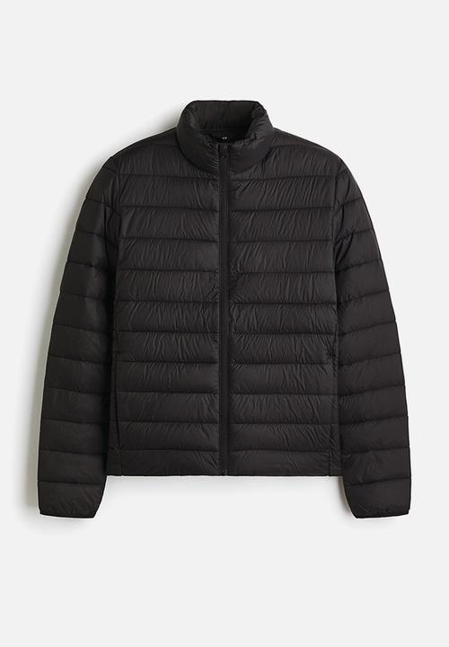 H&M - Slim fit lightweight puffer jacket - black