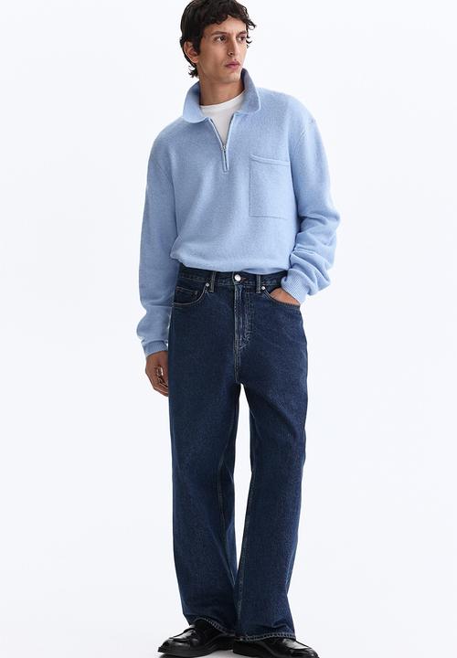H&M - Regular fit zip-top jumper - light blue